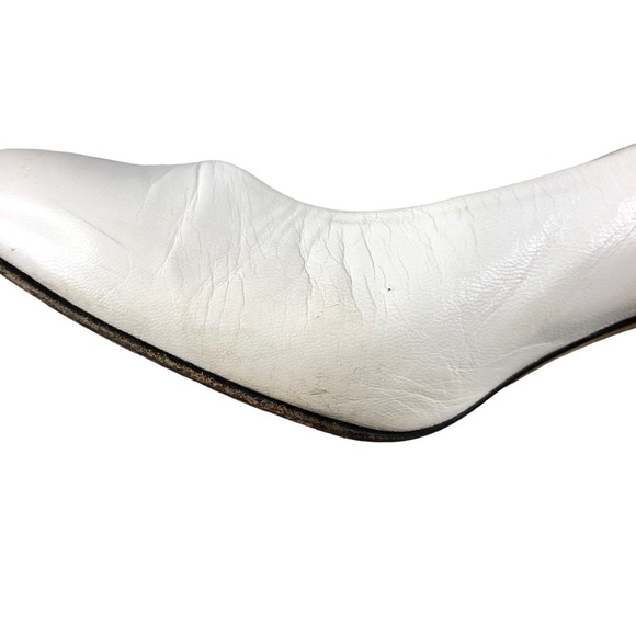 VTG Via Spiga 80s Mod Pointy Toe Pumps Zebra Print - Picture 10 of 11